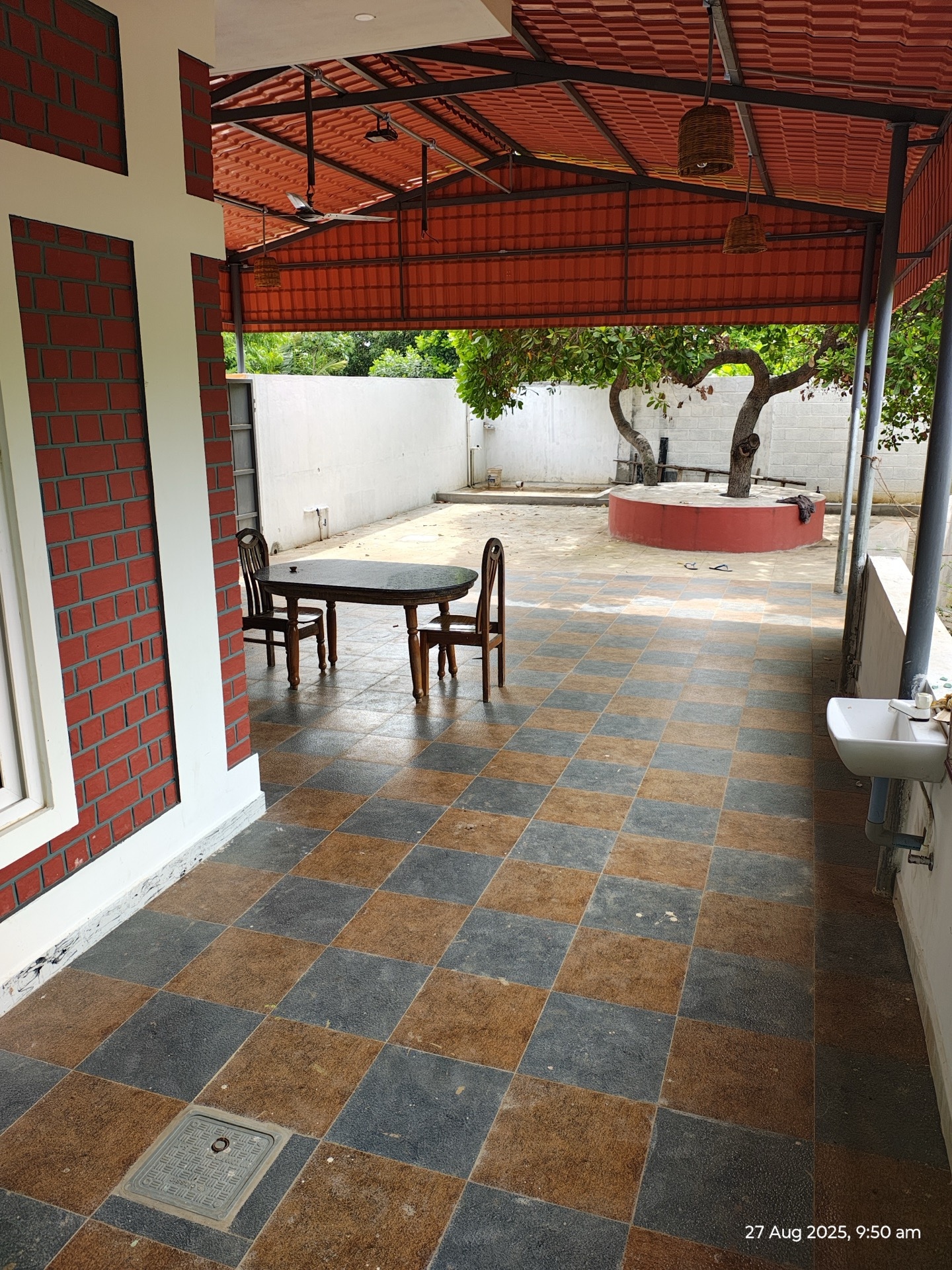 Walkway leading to private terrace area